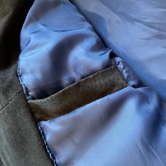 NFL Dallas Cowboys Unisex L Black Blue Suede Leather Lined Varsity Jacket Coat - Picture 12 of 16